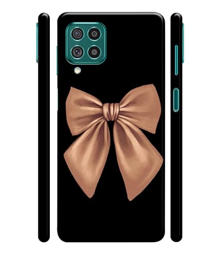 Image of Girly Pink Bow Printed Hard Back Case Cover Compatible for Samsung Galaxy M02S / Samsung Galaxy F02S (Multicolor) - D1660