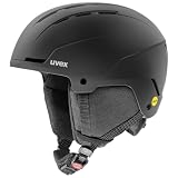 uvex glance MIPS - casco da sci robusto per adulti - regolazione individuale delle dimensioni - aerazione ottimizzata - black matt - 54-58 cm