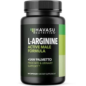 L Arginine Saw Palmetto for Men with S7 Plant-Based Ingredient Blend for Nitric Oxide Boost | Increases Blood Flow and…