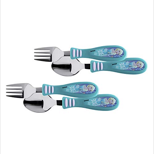 Zak Designs Disney Frozen - Kid Flatware Set with Fun Character Art on
