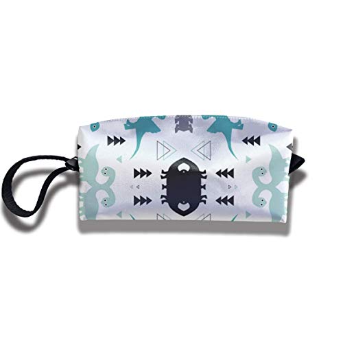 Preisvergleich Produktbild Kosmetik erhalten Tasche Schreibwaren Tasche - lustige Dinosaurier Set weiß Kosmetik Make-up Tasche Aufbewahrungstasche