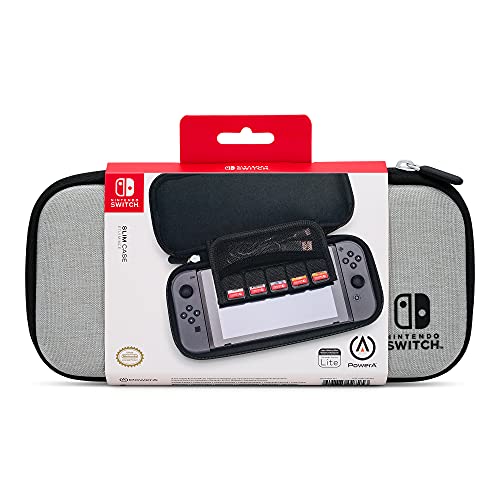 PowerA Slim Case for Nintendo Switch or Nintendo Switch Lite - Grey, Protective Case, Gaming Case, C