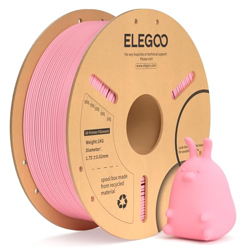 ELEGOO PLA+ 3D Printer Filament 1.75mm Pink 1KG