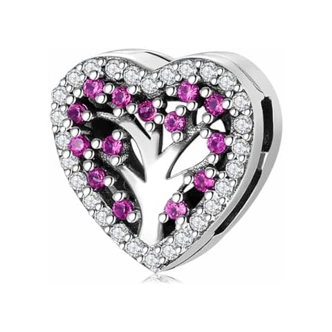MEITAIHE Initial A-Z Letter Charm Alphabet Beads Reflexion Charms 925 Sterling Silver Reflexions Heart Dangle Clip Charm Birthday Bracelets for Women (Tree of Life) Cover