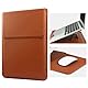 HoYiXi 14 Zoll Laptop Hülle PU Leder Tasche Kompatibel mit New MacBook Pro 14 2021/ASUS Vivobook 14/HP Pavilion X360/Lenovo IdeaPad 14/Dell Lenovo HP ASUS Acer Huawei Matebook 14’’ PC, Braun