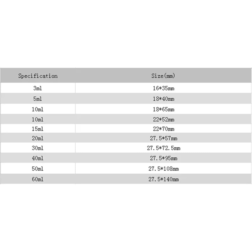 Equipos y suministros de laboratorio Viales de reactivo vidrio marrón 3 ml a 50 con tapa plástico y tapón rosca