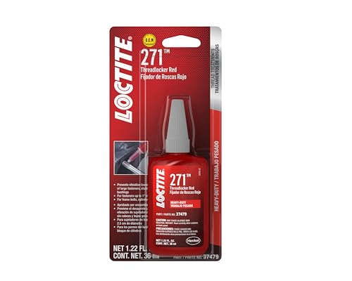 Loctite 37479-6PK Red Heavy Duty Threadlocker 271-36 ml Bottle, (Pack of 6)