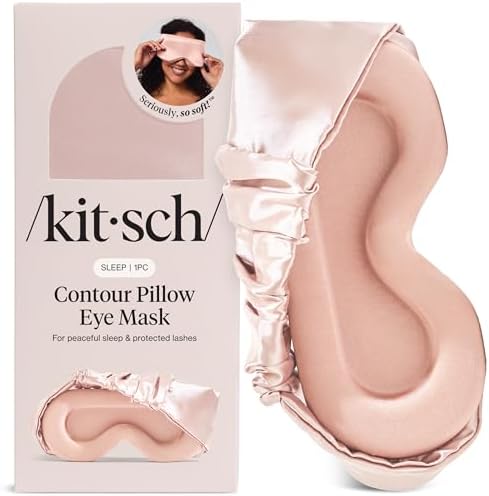Kitsch Contour Pillow Eye Mask – Softer Than Silk Eye Masks for S...