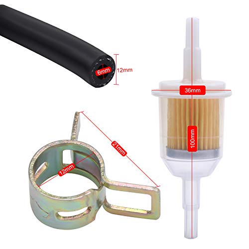 WiMas Kit Tubo Benzina, Kit Filtro Benzina Benzina...