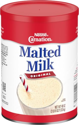 Image of Carnation Malted Milk Shelf Stable, Baking Shakes and Sundaes, Can, 40 Ounce (Pack of 6)