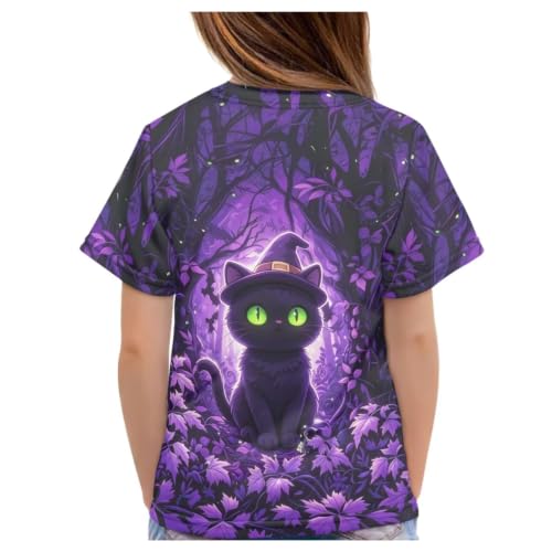 Image of Xhuibop Kids Tshirts Girls Boys 3-16 Years Summer Clothes for Teens Loose Fitting Tops