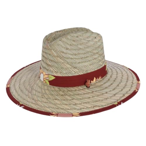 San Diego Hat Company Girl's Lifeguard Straw Hat with Sunflower Brim3