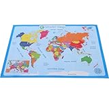 Affiches de classe de maternelle - l'affiche murale peut susciter l'intérêt des enfants pour l'apprentissage, bon pour l'avenir et vos enfants y apprendront, carte du monde de la classe