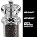 COLE & MASON 505 Salt and Pepper Grinder Set - Clear Acrylic Mills Includes Precision Mechanisms and Premium Sea Salt and Peppercorns