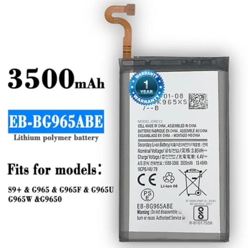 Image of EB-BG965ABE Battery for Samsung Galaxy S9 Plus G9650 G965F Battery with 1 Year Warranty ****(P14)