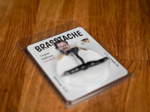 image for Brasstache - The Original Clip-on Mustache for Large Shank Trombone an