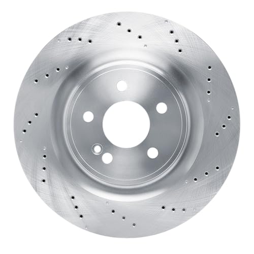 Image of DFC Rear Brake Rotor Fits 2020-2022 Mercedes-Benz A35 | 2020-2025 Mercedes-Benz CLA35 AMG, CLA45 AMG; 2021-2025 Mercedes-Benz GLA35 AMG, GLB35 AMG| Drilled Disc Brake Rotors