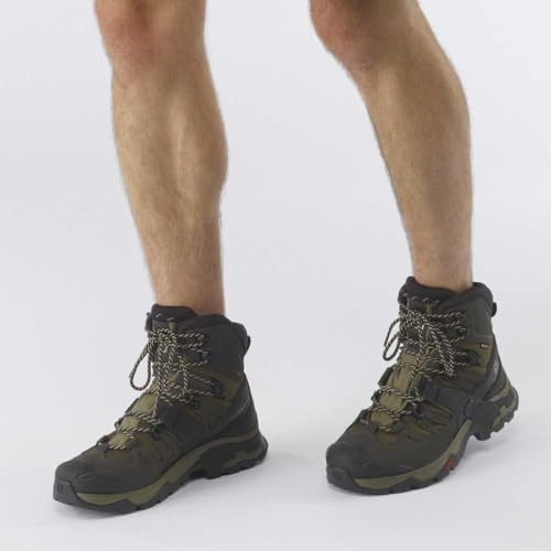 Salomon Salomon Men's QUEST 4 GORE-TEX Hiking Boots For Men, Olive Night/Peat/Safari, 9.5