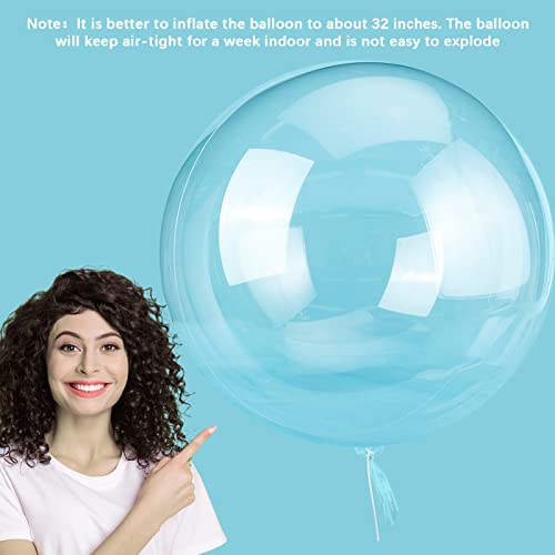 Ayfjovs 10 Pcs 36 Inch Clear Bobo Balloons, Large Transparent Bubble Balloon For Diy Birthday Wedding Anniversary Decorations #TOP2