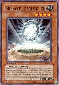 Amazon.com: Yu-Gi-Oh! - Miracle Jurassic Egg (SD09-EN015) - Structure Deck  9: Dinosaur's Rage - 1st Edition