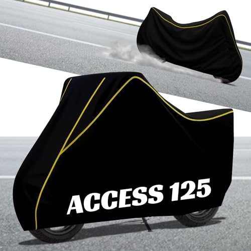 Image of Stylish Water Resistant Scooty Body Cover Compatible with Access 125 & All Models | UV Protection, Dustproof, Heat Resistant, Two Wheeler | New All Weather Protection, Dust & Rain