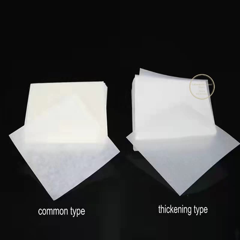 2 Paquetes (1000 uds) de Papel de pesaje, Papel de Sulfato Liso Cuadrado, pergamino Vegetal for Laboratorio (Size : 200x200mm)