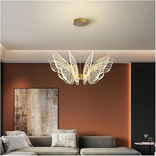 Lustre papillon en acrylique et lampe suspendue design - 6