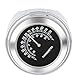KIMISS Lenkerthermometer, 22-25 mm wasserdichte Motorradlenkerhalterung Temp Thermometer Zubehör(Schwarz)