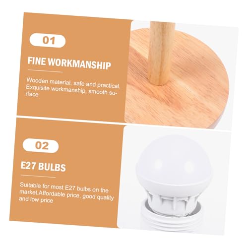 Base de lampe de bureau bois stable Cabilock pour eviter la chute de lampe de table
