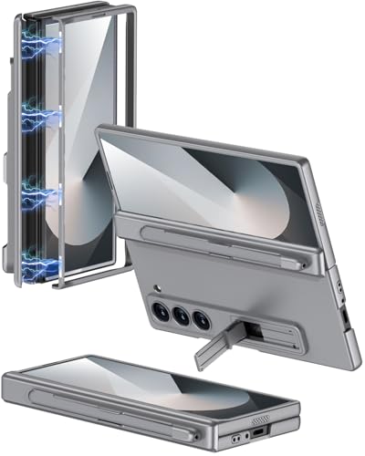 Protection écran Galaxy Z Fold 6 mince antichoc avec étui charnière et stylo
