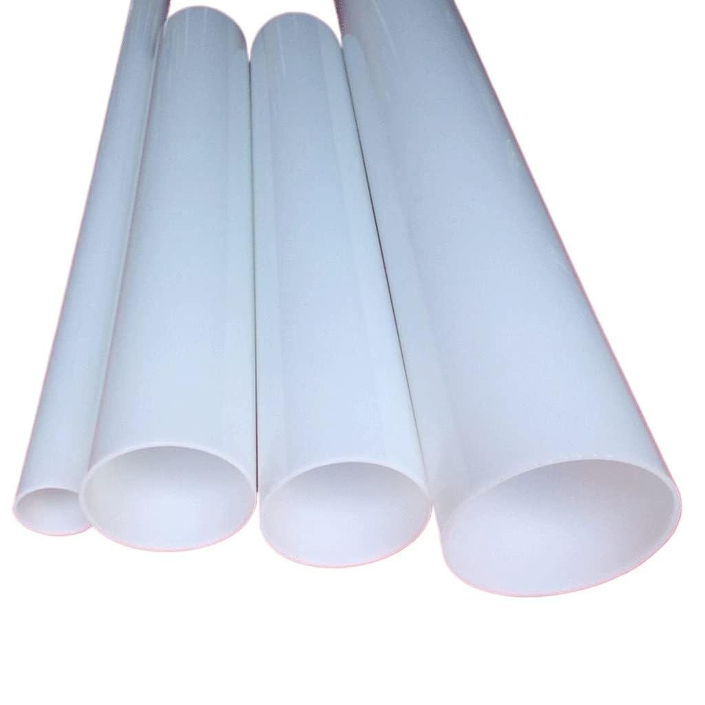 1 szt. 20x3x500mm Biała akrylowa rurka Trwała przezroczysta pusta rura do abażurów LED/akwarium DIY/chłodzenia wodnego PC