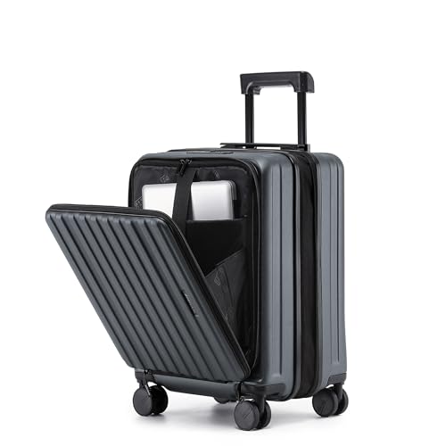Münicase Reisekoffer M 50 cm Laptopfach TSA Businessgrey