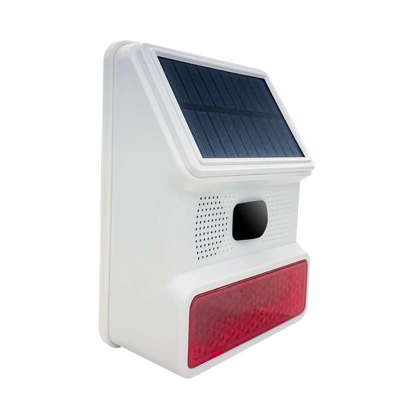HXA523 Solar Ausensirene – Drahtlos, Kompatibel mit HUXGO Smart Home Sicherheitsystemen mit Solarpanel | 100 dB Wetterfeste Alarm