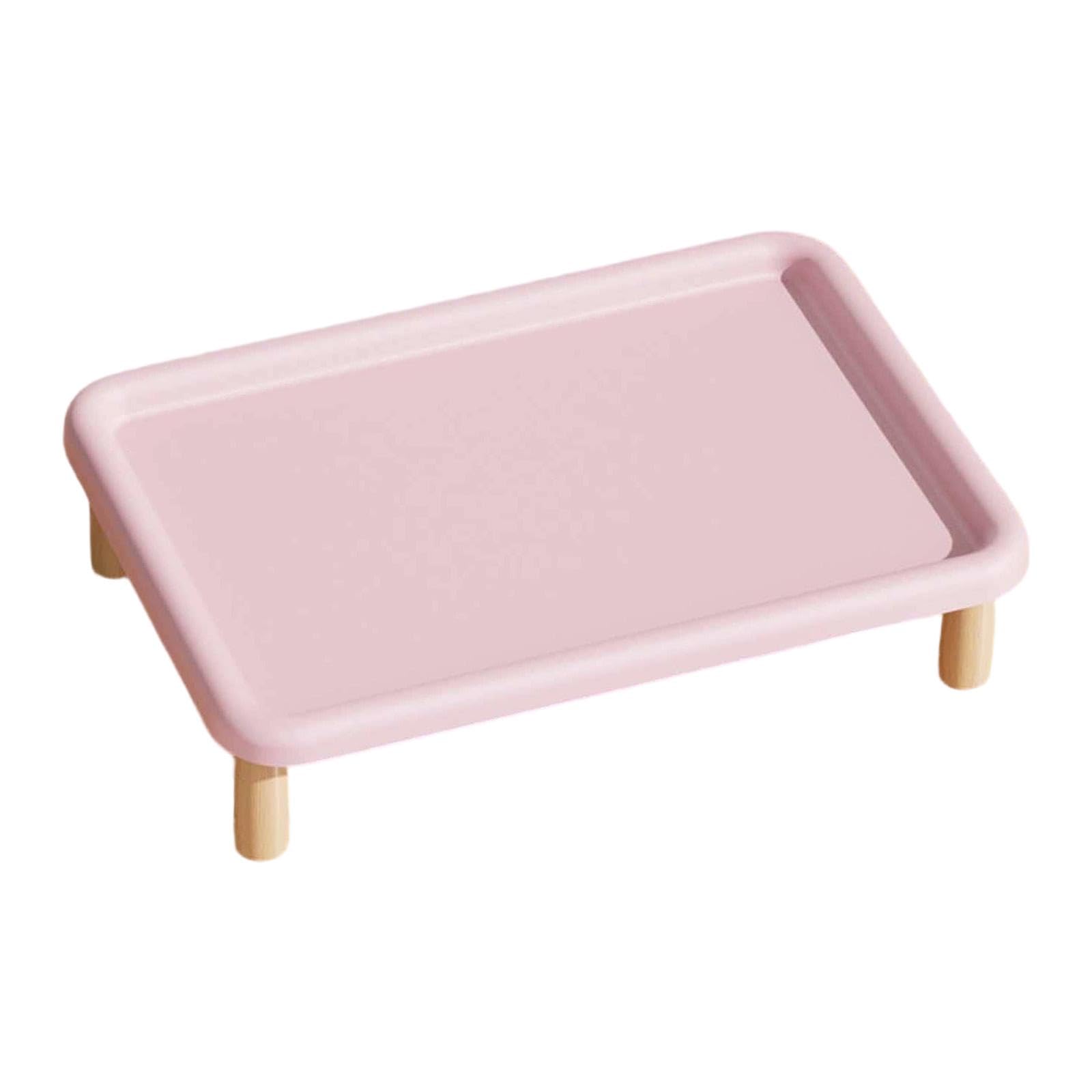 Baoblaze Raised Cat Bowl Stand, Durable Wood Leg Cat Feeder Elevated Shelf Large Capacity Wide Stable Raised Pet Bowls Platform Table for Cats and Dogs Neck Health, Easy to Clean