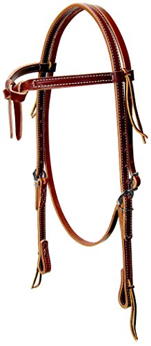Bandeau en cuir marron Weaver Equine pour vos randonnées et entraînements