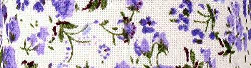 Cinta Adhesiva algodón Flores Lila 1,5 cm x 3 m  megacrea