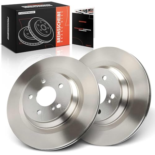 Image of Frankberg Brake Disc Set incl. 2x Discs Rear Vented Ø320mm Compatible with S-Class V221 W221 S-Class Coupe C216 SL R230 Replace# 2214230412,2214231012