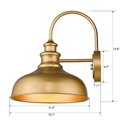 Zeyu 2 Pack Industrial Gooseneck Wall Light thumb #5