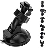 【iSportgo正規品S10pro】 ドライブレコーダー吸盤マウント,10+つ異なるアダプタ付けAnero、Chortau、KENWOOD（ケンウッド）、TOGUARD、Transcend DrivePro、YI、HP、APEMAN、PathingTek、Z-EDGE、Joyhouseその他のほとんどのダッシュカメラに適用