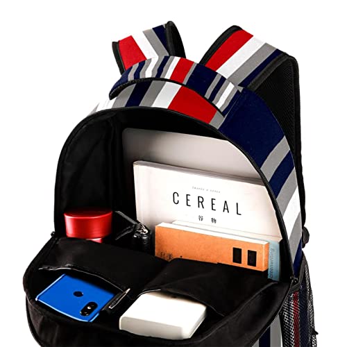 Sac à dos de voyage fleurs pour campus et loisirs en noir et blanc