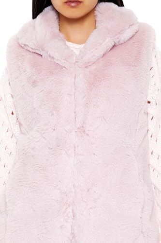 Forever 21 Women's Notched Faux Fur Vest3