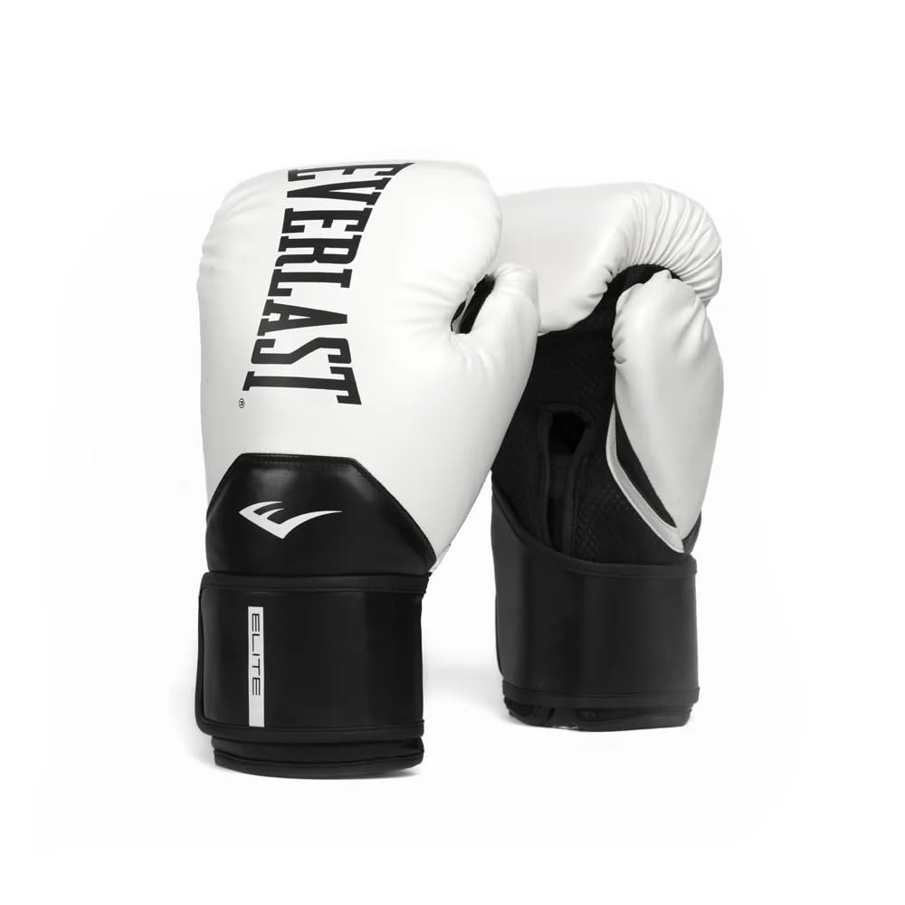 EverLastElite 2 Boxing Gloves, Pro Training Gloves for Men and Women, Secure Fit Hook and Loop Closure & Ventilation, Heavy Bag & Speedbag Training
