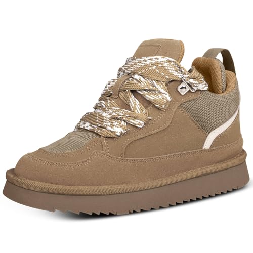 Women's Suede Sneakers Fashion Lace-up Sneakers for Women Casual Comfortable Anti-Slip Outdoor Walking Shoes