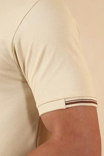 Image of Men's Polo - FYLTR Men's Regular Fit Polo T-Shirt with Contrast Tipping Collar - 100% Cotton | Soft Handfeel | Casual T-Shirts for Men