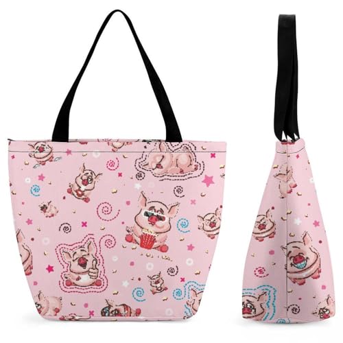 Sac à main cochon mignon : oubliez le manque de place avec ce grand cabas 32.5cm