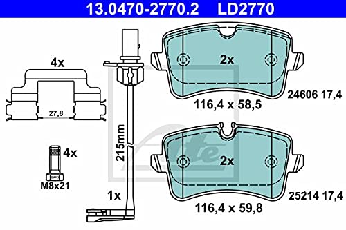 Ate 13.0470-2770.2 Pastiglia Freno