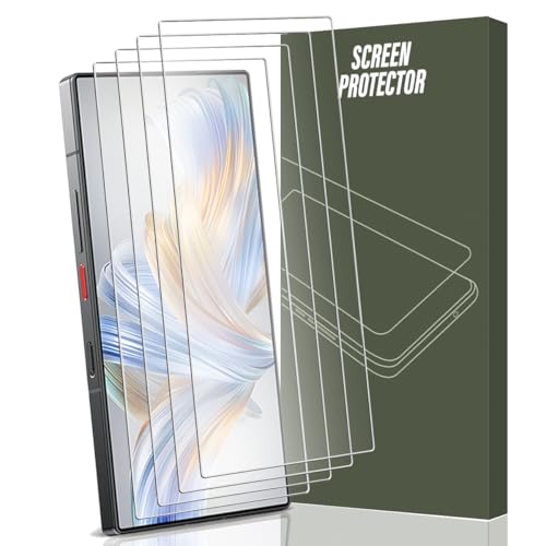 Gelaasso 4 Piezas Protector de Pantalla para ZTE nubia Z60 Ultra, Cristal Templado 9H Anti-Rayaduras, Transparente HD Cristal Templado para ZTE nubia Z60 Ultra