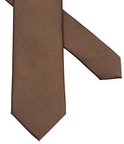 ZENXUS Gravatas skinny para homens, gravata fina de 6,35 cm, pacote com 1 ou 5, 57 marrom coco, Slim