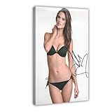 UTRDCF Signiertes Alessandra Ambrosio Leinwandposter 