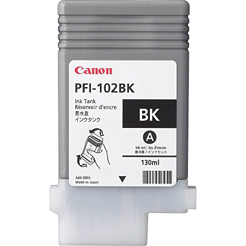 Canon PFI-102BK encre noire originale pour éviter les buses bouchées sur votre traceur